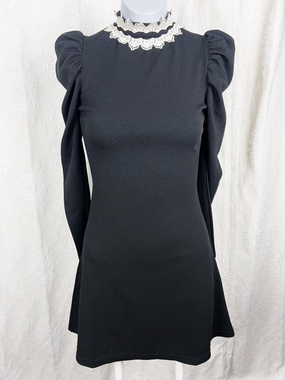 Dolls Kill Widow Heathen In Disguise Mini Dress Victorian goth lace black S